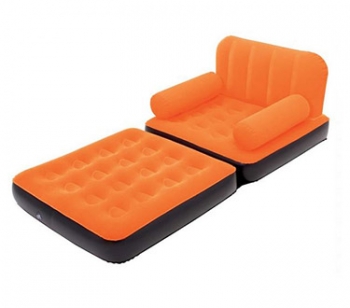 کاناپه بادی تخت خواب شو نارنجی یک نفره
