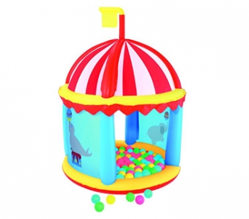 کلبه بادی کودک با توپ رنگی